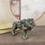 Asian Bronze Lion Sculpture – 3.1" Verdigris Patina Animal Figure For Sale - Image 3 of 11