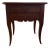 Ethan Allen French Provincial 2-Drawer Side Table, Cherry Finish, Cabriole Legs, Made in Usa For Sale