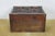 Vintage Oak Geometric Brutalist Jewelry Trinket Keepsake Chest Box 12" For Sale - Image 12 of 17