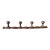 Vintage 1960s French Four Peg Faux Bamboo Wooden Coat Hat Rack For Sale