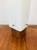 Vintage 1960s Mid Century Modern White Frosted Glass & Wood Table Lamp For Sale - Image 4 of 8