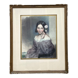 Vintage Gilt Framed Portrait Engraving