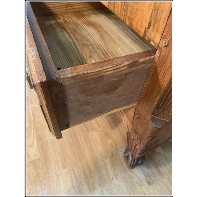 Late 19th Century Provincial Oak and Walnut Bibliotheque For Sale - Image 6 of 10