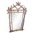 Vintage Hollywood Regency Gold Faux Bois Mirror For Sale