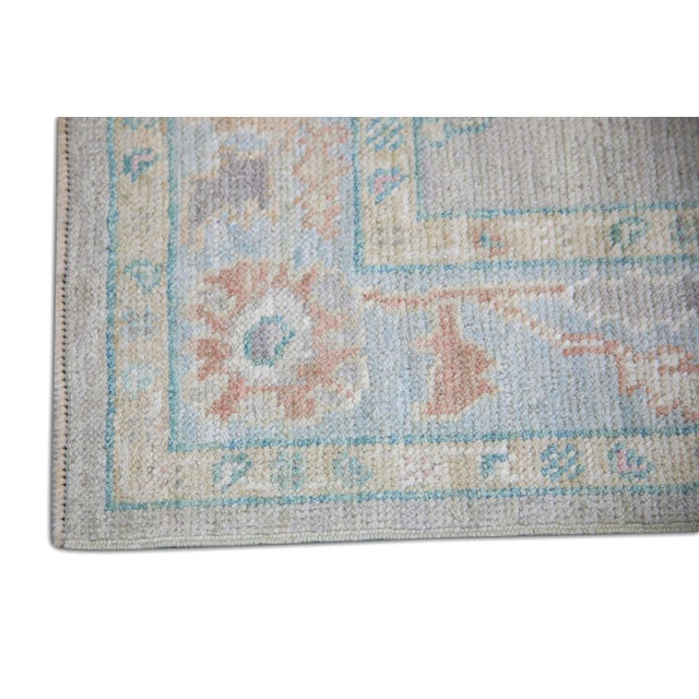 Turkish Modern Turkish Oushak Rug 2'10" x 10'6" For Sale - Image 3 of 7