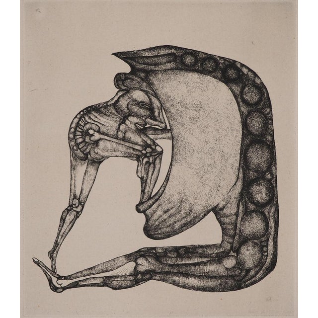 Fred DEUX (1924-2015) Internal Parade: The Swallower, 1975 Original engraving (Moret workshop) Signed in pencil Numbered...