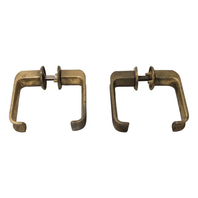 Door Handles by Ilmari Tapiovaara, Finland, 1970s, Set of 2 For Sale