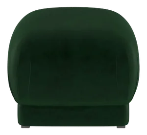 Lyra Ottoman in Emerald Luxe Velvet