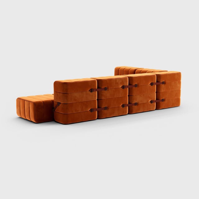 Modular Corner Sofa in Barcelona Fabric by Ambivalenz, Set of 12 For Sale - Image 15 of 18