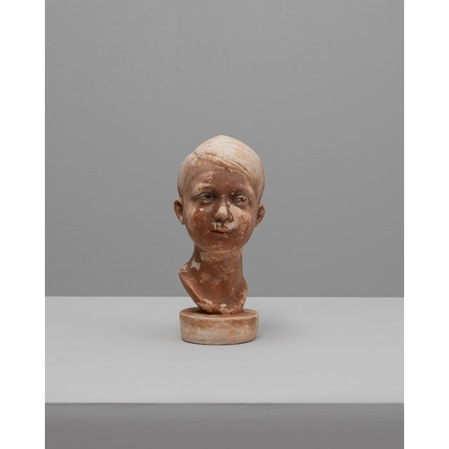 1920s French Plaster Bust of Boy For Sale - Image 18 of 18