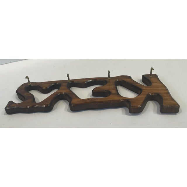 Vintage Wooden “Keys” Key Holder | Chairish