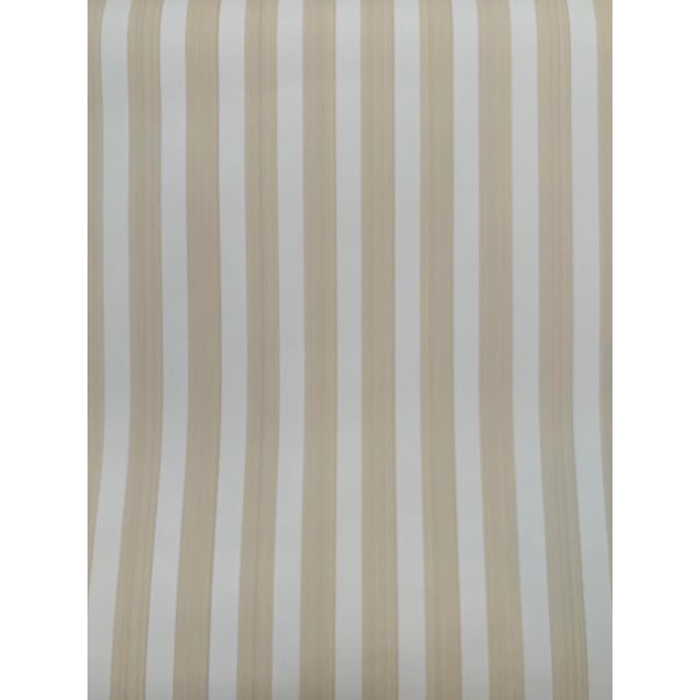 Contemporary Farrow & Ball Closet Stripe Beige and Cream Wallpaper For Sale - Image 3 of 5