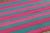 Rug & Kilim Vintage Peruvian Kilim, Fuchsia & Teal Vertical Stripes - Rug & Kilim For Sale - Image 4 of 7