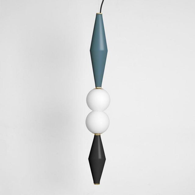 Gamma e lamp by mason editions dimensions: 12 × 12 × 37 cm materials: aluminium and blown opal white glass colours: pink,...