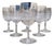 Crystal Water Glasses with Nancy Pattern from Baccarat, 1890s, Set of 6 For Sale