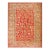 Soft Rustic Red Antique Tribal Allover Design Antique Turkish Ghiordes Oushak Rug For Sale