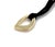 Mid 20th Century Open 18k Yellow Gold Pendant & Suede Cord Necklace For Sale - Image 4 of 6