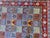 Blue An Interesting Vintage Genuine Colorful Panel/Box Design Persian Qum Rug For Sale - Image 8 of 8