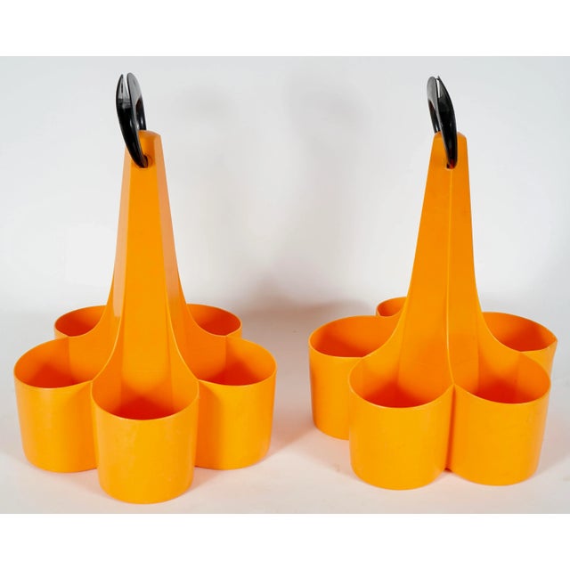 Modern 1970 Luigi Colini Solo 5 Bottle Wine Caddies For Sale - Image 3 of 6