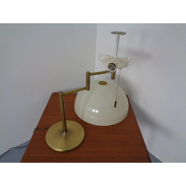 Adjustable Brass & Plastic Desk Lamp from Staff, 1960s For Sale - Image 9 of 14