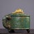 Asian Mid 20th Century Marbled Swirl Lacquer Zisha Teapot - Asian Art Sculpture For Sale - Image 3 of 7