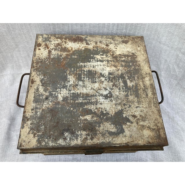 Antique Metal Cake Box For Sale - Image 9 of 12