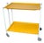 Vintage Space Age Serving Trolley Table in Yellow, 1970s For Sale