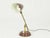 1950s Small Mid-Century Adjustable Burgundy Metal & Brass Table Lamp from Oscar Torlasco, 1950s For Sale - Image 5 of 13