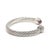 Modern David Yurman Diamond & Rose De France Cable Cuff Bracelet, Sterling Silver For Sale - Image 3 of 7