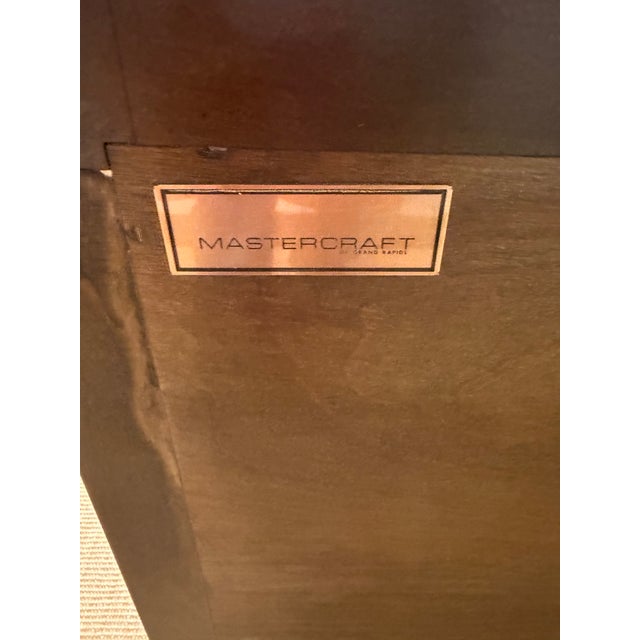 1970’s Burled Console Cabinet From Legendary Mastercraft Furniture For Sale - Image 12 of 12