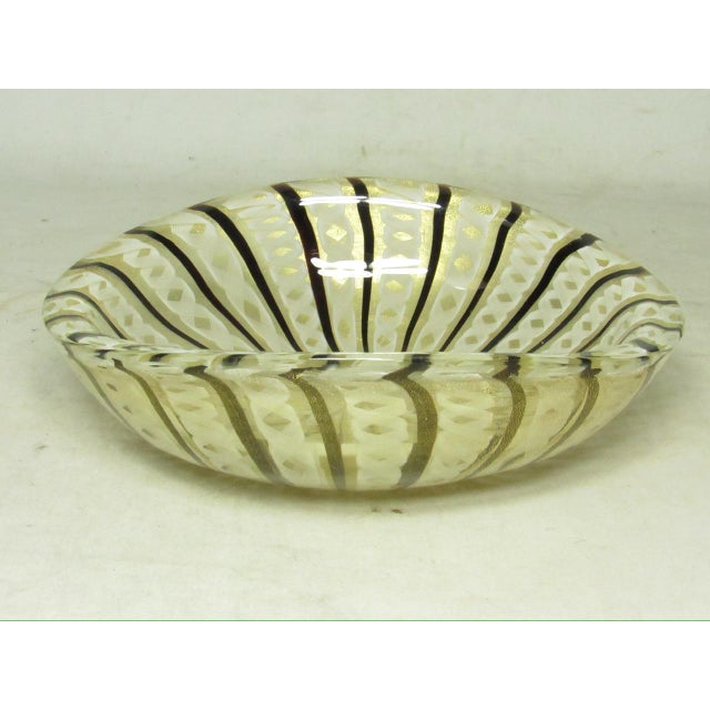 Black Italian Murano Art Glass Dish For Sale - Image 8 of 10