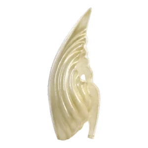 Vintage Modernist Rougier Shell Bubble Acrylic Wave Table Lamp