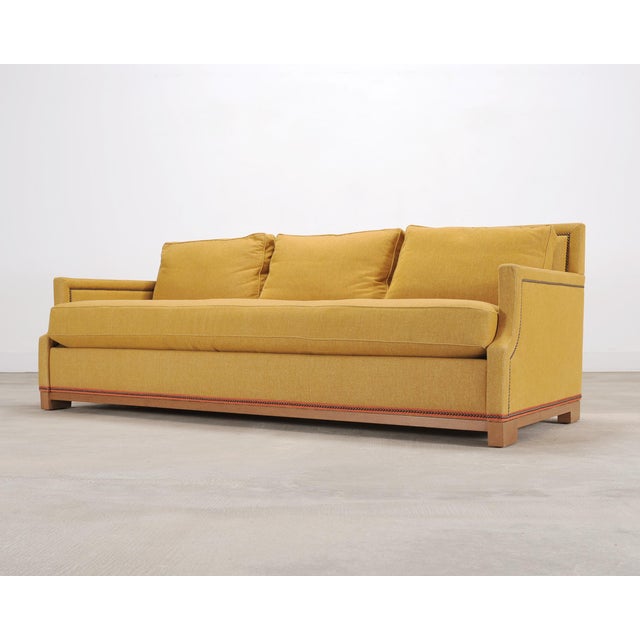 Modern Holly Hunt for Studio H George v Sofa in Goldenrod Fabric For Sale - Image 3 of 18