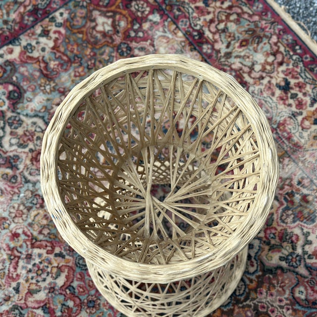 Tan Russell Woodard Spun Fiberglass Planter Plant Stand Pedestal For Sale - Image 8 of 9