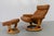 Brown Set of Stressless Reclining Lounge Chair and Ottoman from Ekornes, 2000s For Sale - Image 8 of 18