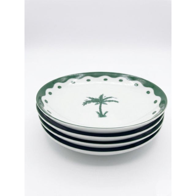 2000 - 2009 Fern & Co. For Anthropologie Palm Tree Dessert Plate For Sale - Image 5 of 11