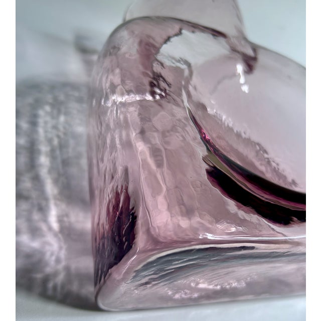 1950s Blenko Orchid Double Spout Water Bottle For Sale - Image 12 of 17