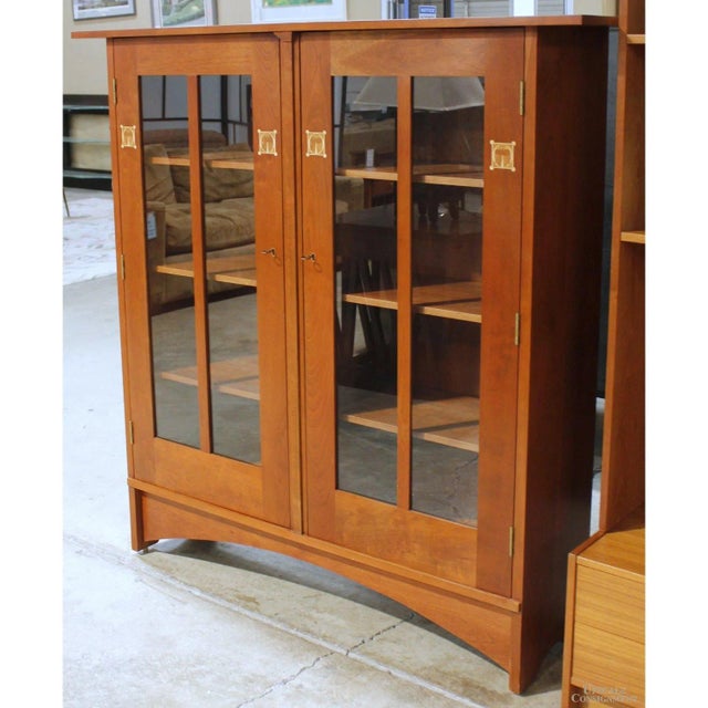 Stickley Stickley 'Harvey Ellis' Bookcase W/Inlay For Sale - Image 4 of 8
