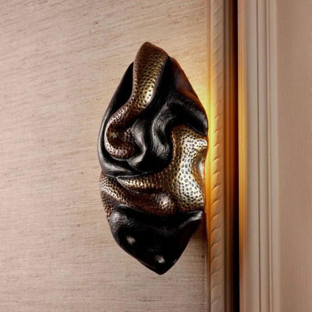Vintage Finish Wall Lamps in Brass Finish and Bronze, Set of 2 For Sale - Image 3 of 8