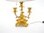 Mid 19th Century French Pair of Gilt Bronze Louis XVI-Style Three-Light Candelabra Table Lamps For Sale - Image 5 of 15