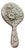 Antique Japanese Repoussé Vanity Hand Mirror, 1890s For Sale