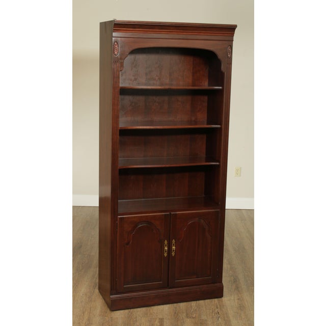 1990s Ethan Allen Court Open Bookcase Chairish