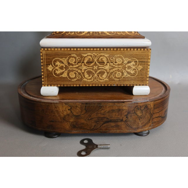 Large Charles X Lyre Clock and Globe, Set of 3 For Sale - Image 4 of 14