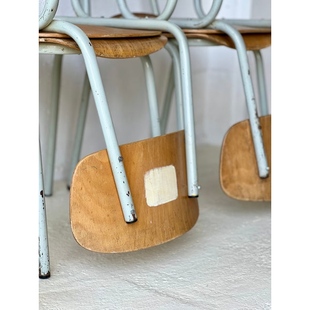 Vintage School Chairs, 1970s, Set of 6 For Sale - Image 14 of 18