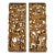 Pair Chinese Giltwood Carved Architectural Relief Panels For Sale