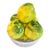 1990s Spanish Glazed Ceramic Yellow & Green Fruit Basket Centerpiece For Sale