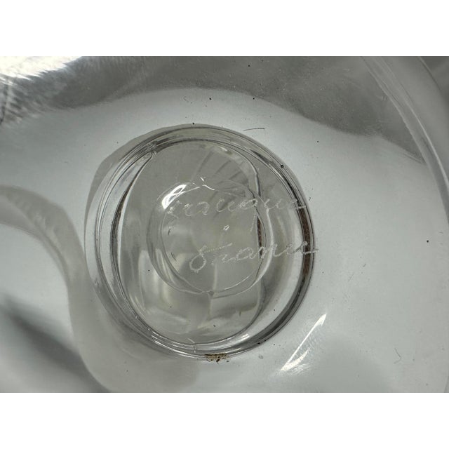 Mid 20th Century Lalique Frosted Crystal Dove Ring Tray - Thalie France For Sale - Image 6 of 10