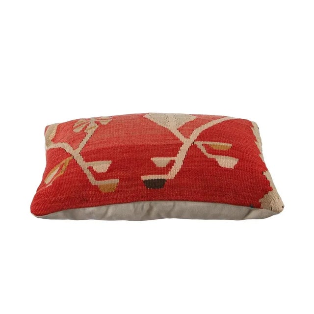 Decorative pillow cover made from vintage handwoven Turkish kilim pieces. Backed with good quality cotton fabric. Pillow...