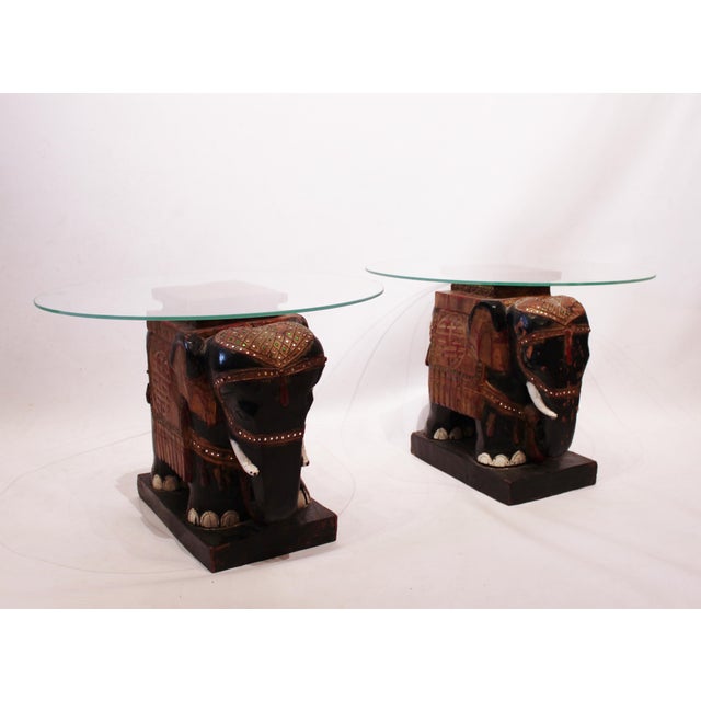 Glass Plate Sidetables, 1880s, Set of 2 For Sale - Image 3 of 13