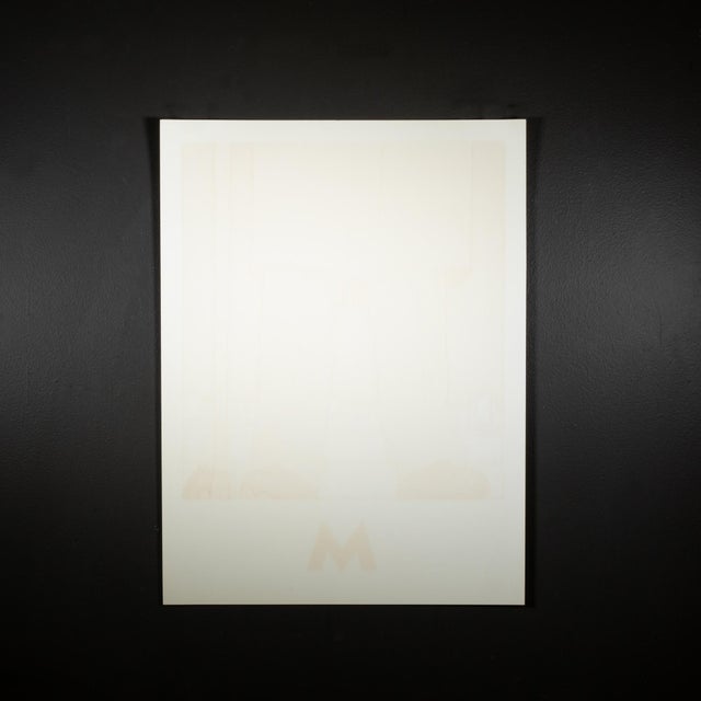 David Lance Goines for Peter Lorre "M" Poster 1982 For Sale - Image 4 of 4